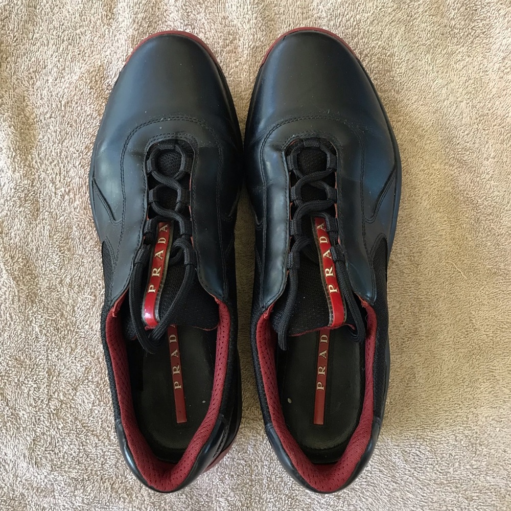 Prada Casual Leather Shoes Size 9